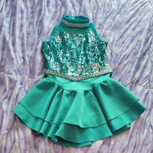 Weissman Sparkling Teal Dance Costume